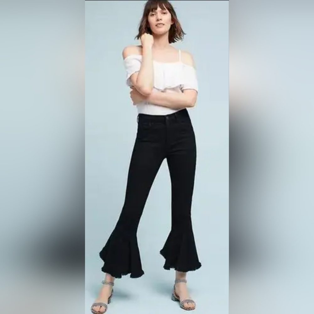 Flying Monkey Crop Bell Bottom Jeans